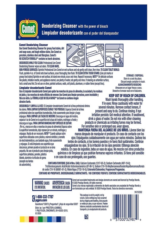 Procter & Gamble Comet 32987 Comet Powder Cleanser, w/Bleach, 21 oz. - Image 5